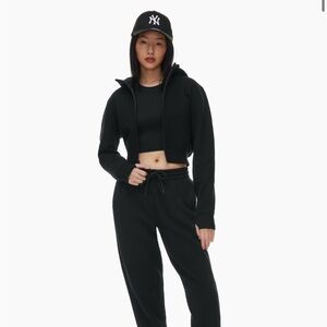 TNA Cozy Fleece Perfect Shrunken Zip Hoodie